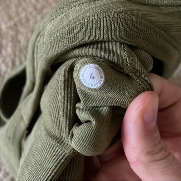 Lululemon Ebb to Street Crop Tank Bronze Green size 4 - Picture 4 of 4